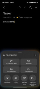 AI poznámky AI poznámky