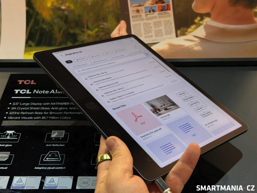 Tablet TCL Note A1 NxtPaper naživo Tablet TCL Note A1 NxtPaper naživo