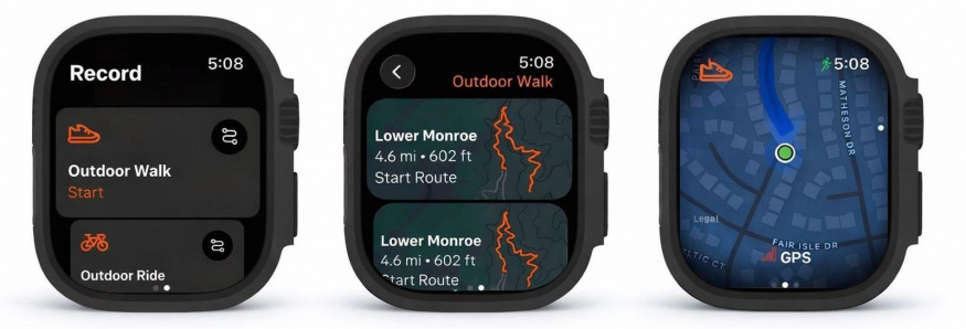 Aplikace Strava na hodinkách Apple Watch Ultra Aplikace Strava na hodinkách Apple Watch Ultra