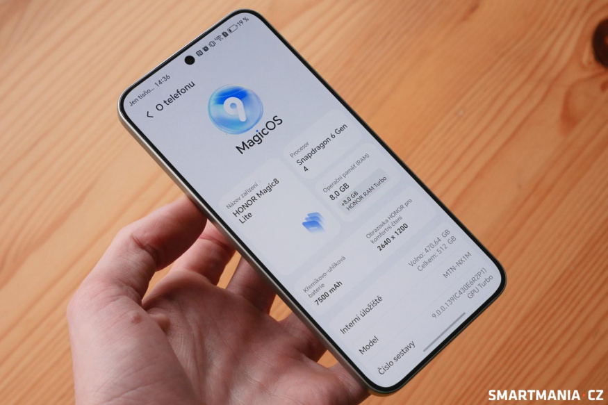 Specifikace Honoru Magic 8 Lite Specifikace Honoru Magic 8 Lite