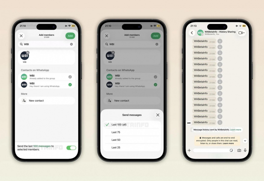 Sdílení historie skupinové konverzace s nově příchozím uživatelem na WhatsAppu Sdílení historie skupinové konverzace s nově příchozím uživatelem na WhatsAppu