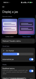 Nastavení displeje Nastavení displeje