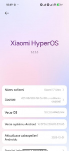 Informace o systému Informace o systému