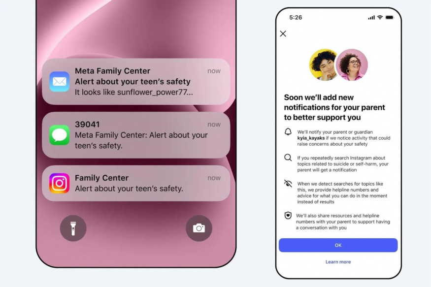 Funkce Instagramu upozorňující rodiče na závadné vyhledávání teenagerů Funkce Instagramu upozorňující rodiče na závadné vyhledávání teenagerů