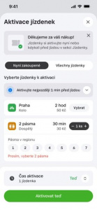 Nákup a aktivace více vstupenek či kuponů Nákup a aktivace více vstupenek či kuponů