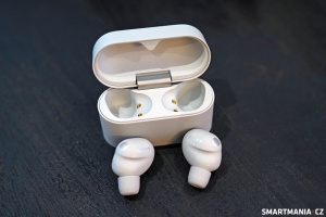 Detail krabičky se sluchátky Detail krabičky se sluchátky