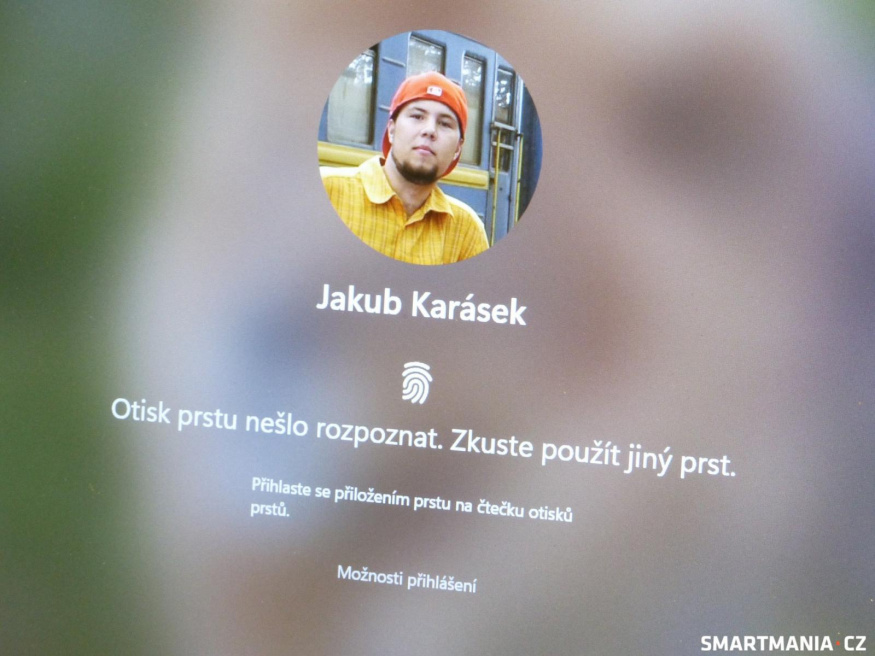 Čtečka otisků prstů není moc spolehlivá Čtečka otisků prstů není moc spolehlivá