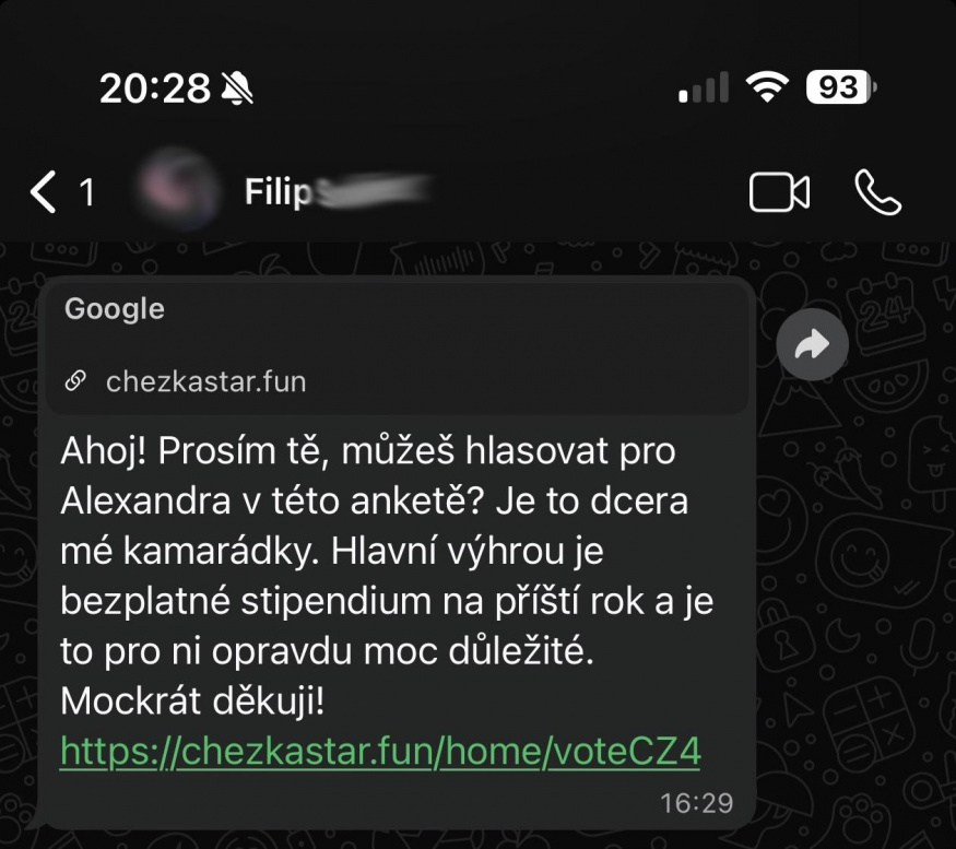 Znění zprávy je vlastně vždy podobné Znění zprávy je vlastně vždy podobné
