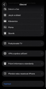 Funkce Přenos na Android v iOS 23.3 Funkce Přenos na Android v iOS 23.3