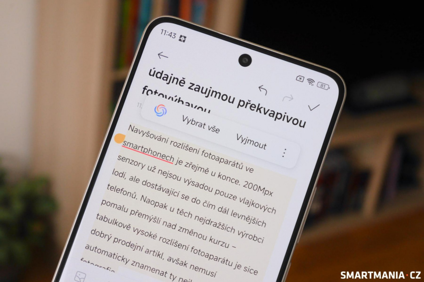 Generativní AI funkce pro úpravu textu na Note 15 Pro Generativní AI funkce pro úpravu textu na Note 15 Pro