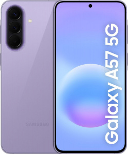 Galaxy A57 ve fialové barvě Galaxy A57 ve fialové barvě