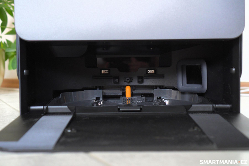 Vnitřek mycího systému Vnitřek mycího systému