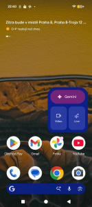 Základní obrazovka Androidu 16 Základní obrazovka Androidu 16