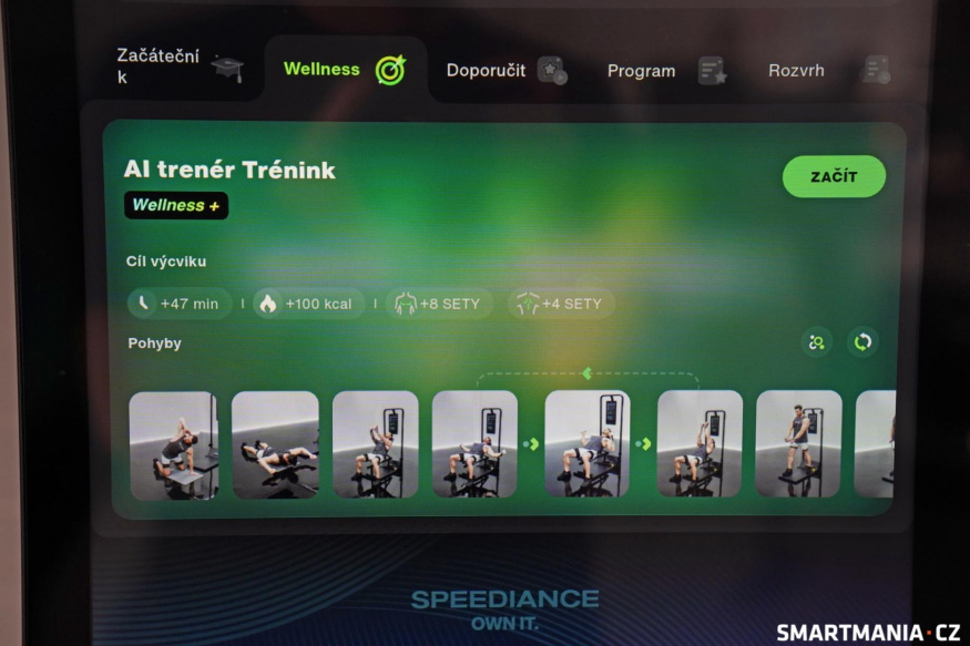 Ukázka tréninku na míru vytvořeného pomocí AI Speediance Gym Monster 2 11