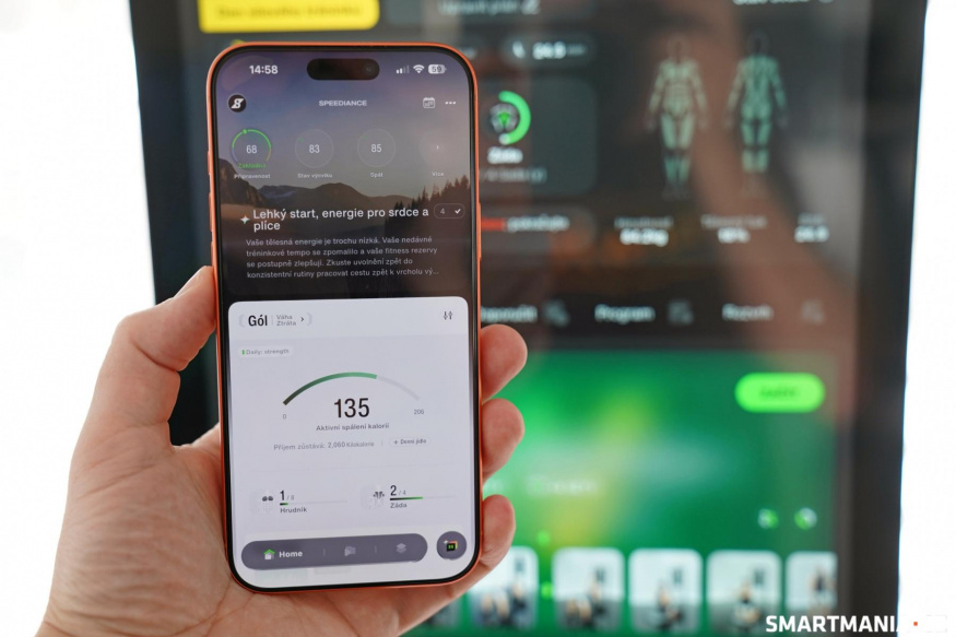 Hlavní obrazovka mobilní aplikace Hlavní obrazovka mobilní aplikace