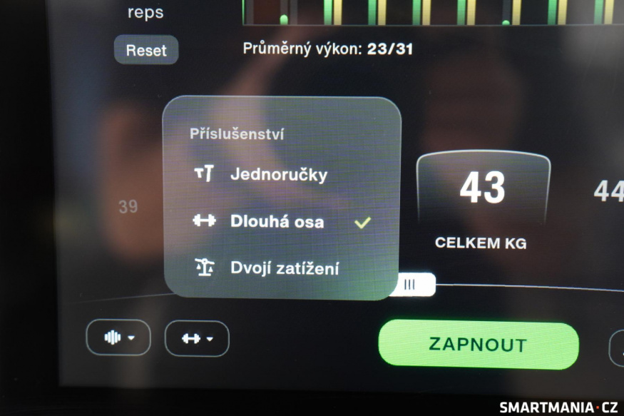 Výběr příslušenství pro cvičení Výběr příslušenství pro cvičení