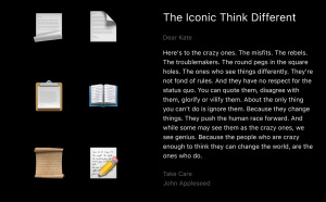 Na mnoha „papírových“ emoji je původní znění dopisu Thing Different Na mnoha „papírových“ emoji je původní znění dopisu Thing Different