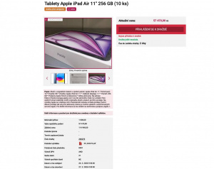 Dražba Apple produktů na webu Finanční správy Dražba Apple produktů na webu Finanční správy