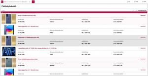 Dražba Apple produktů na webu Finanční správy Dražba Apple produktů na webu Finanční správy