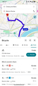 Cyklonavigace v Google Maps Cyklonavigace v Google Maps