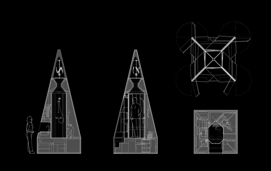 Futuristický jehlan Klumpen Futuristický jehlan Klumpen