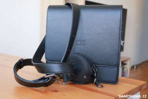 Kožená brašna pro přenášení telefonu s telekonvertorem Kožená brašna pro přenášení telefonu s telekonvertorem