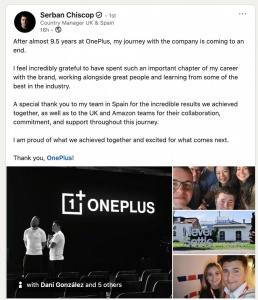 Odchody zaměstnanců OnePlus