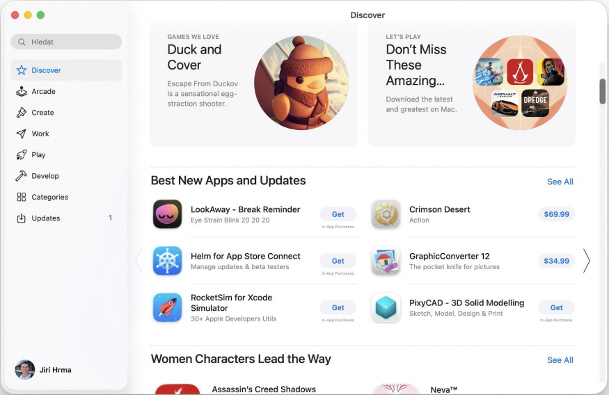 App Store v operačním systému macOS (ilustrační obrázek)