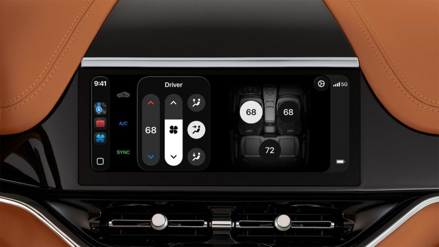 CarPlay Ultra ve vozidle Aston Martin