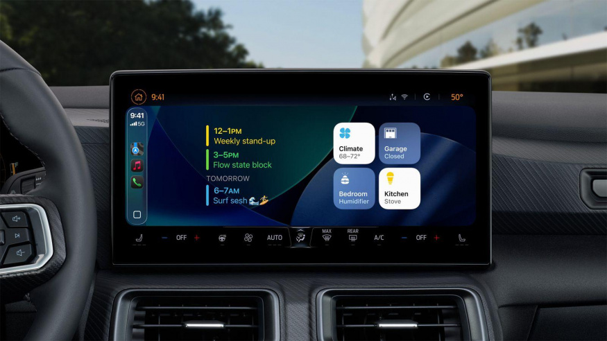 Widgety z iOS v infotainmentu CarPlay