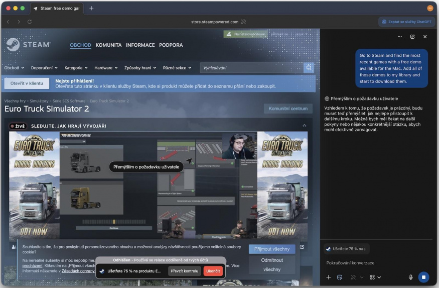 Pokus o stažení demoverze ze Steamu skončil neúspěchem Pokus o stažení demoverze ze Steamu skončil neúspěchem