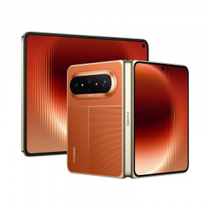 Huawei Pura X Max v oranžové barvě