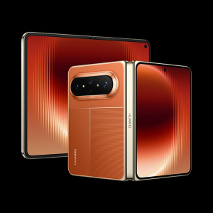 Huawei Pura X Max v oranžové barvě