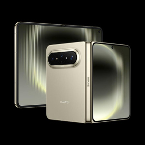 Huawei Pura X Max v zlaté barvě