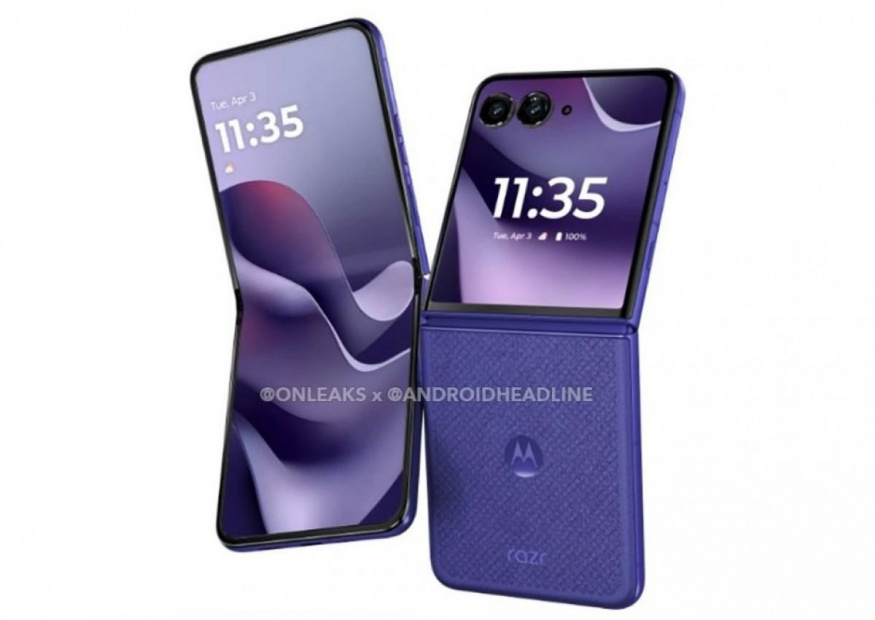 Motorola Razr 70 Ultra ve fialové barvě