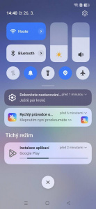 Notifikace kombinované s přepínači