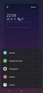 Customizace zamčené obrazovky
