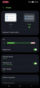 Tmavý a světlý režim systému