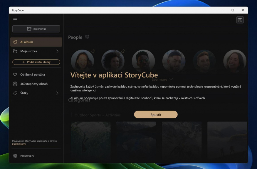 Aplikace StoryCube