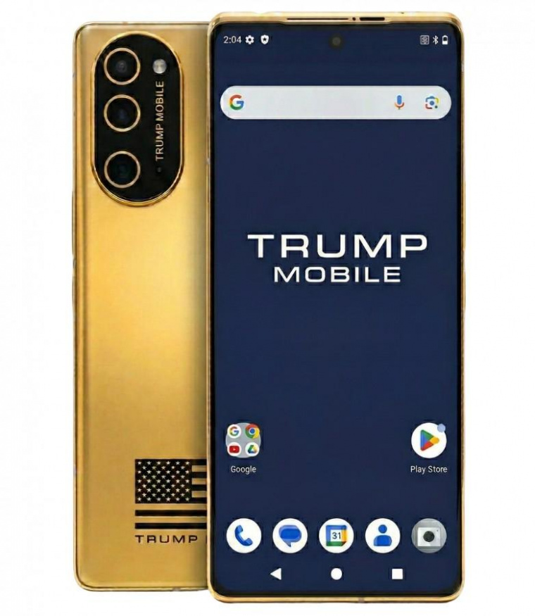 Trump T1 Phone na oficiálním renderu