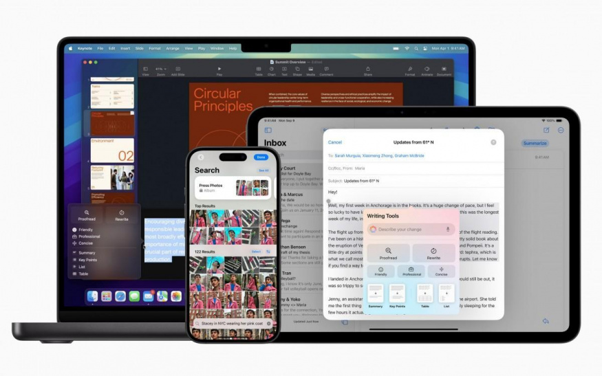 Apple Intelligence na různých zařízeních – iPhone, iPad a Mac s Writing Tools a dalšími funkcemi