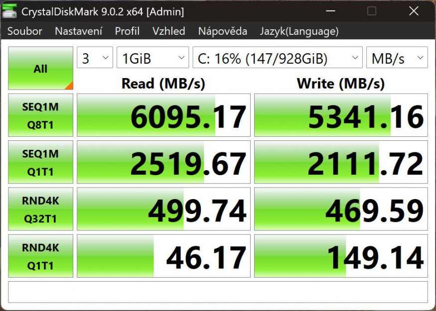 Asus Zenbook Duo Ux8407aa Recenze Crystaldiskmark Benchmark