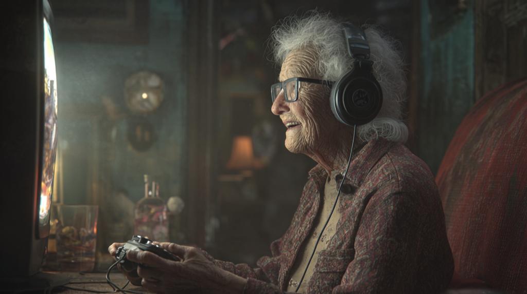Gamer Grandma Midjourney