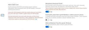 Vybraná nastavení displeje