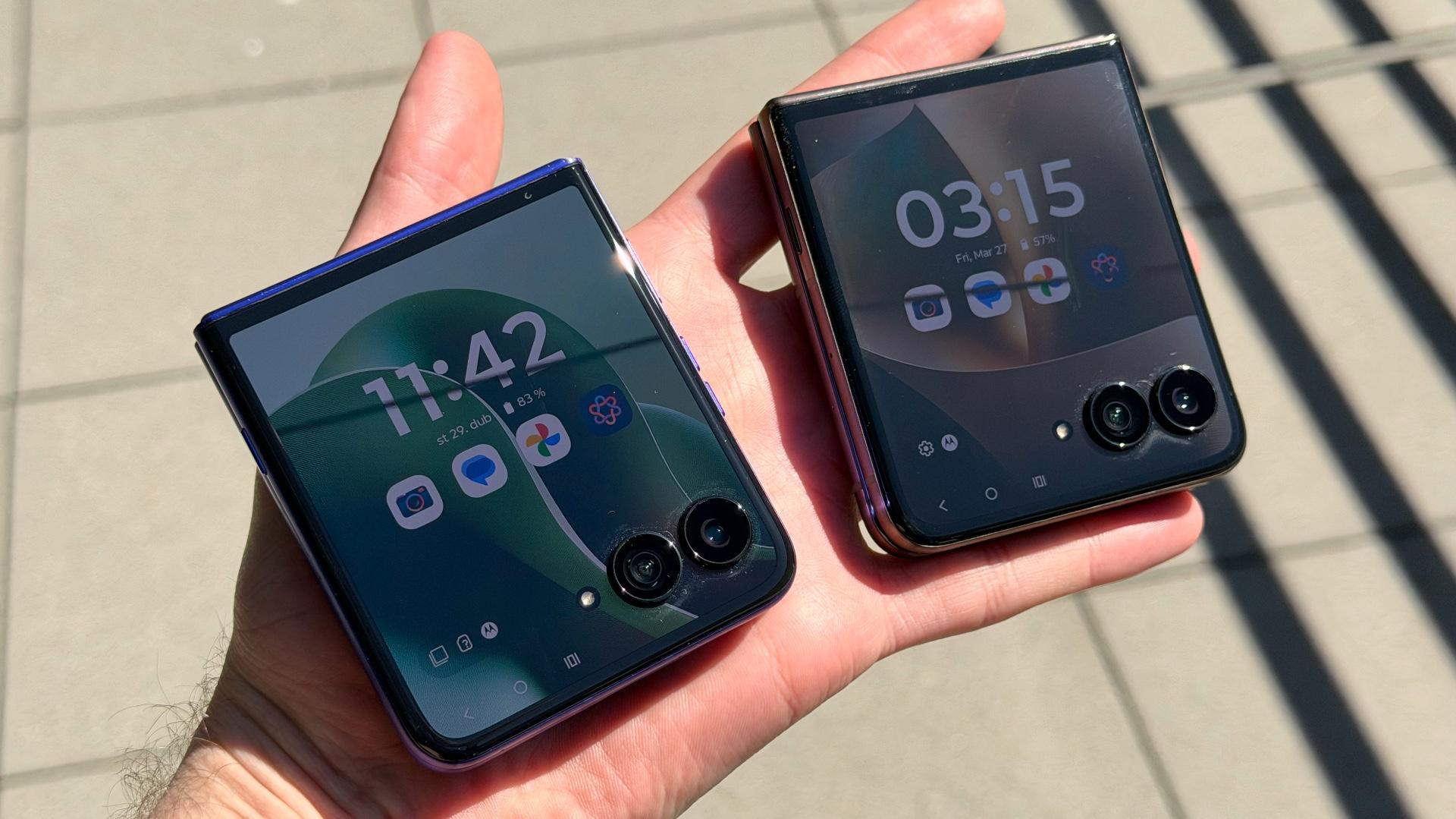 Motorola Razr 70 Ultra v obou barevných variantách