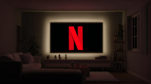 Logo Netflixu na televizi (ilustrační obrázek)