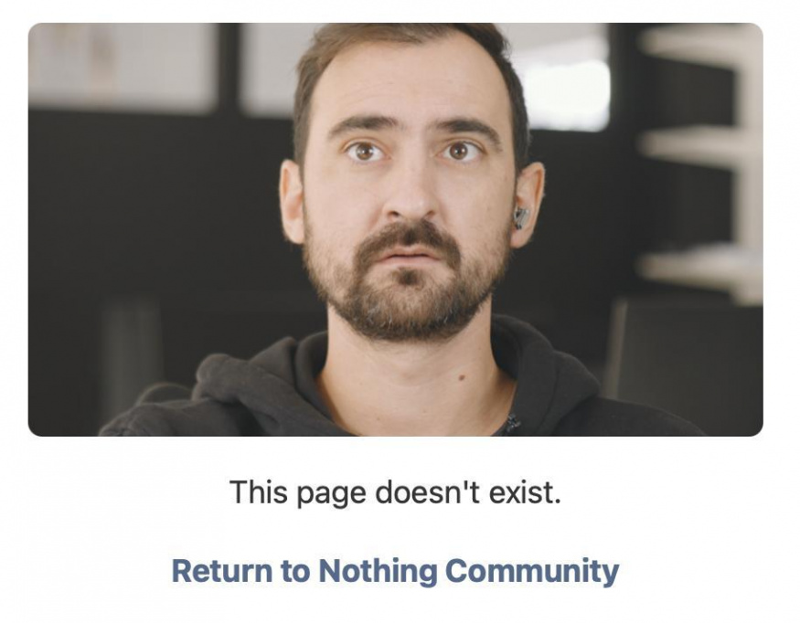 Tisková zpráva Nothing byla stažena