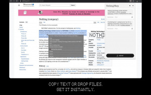 Nothing Warp v prohlížeči Chrome