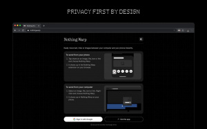 Nothing Warp v prohlížeči Chrome