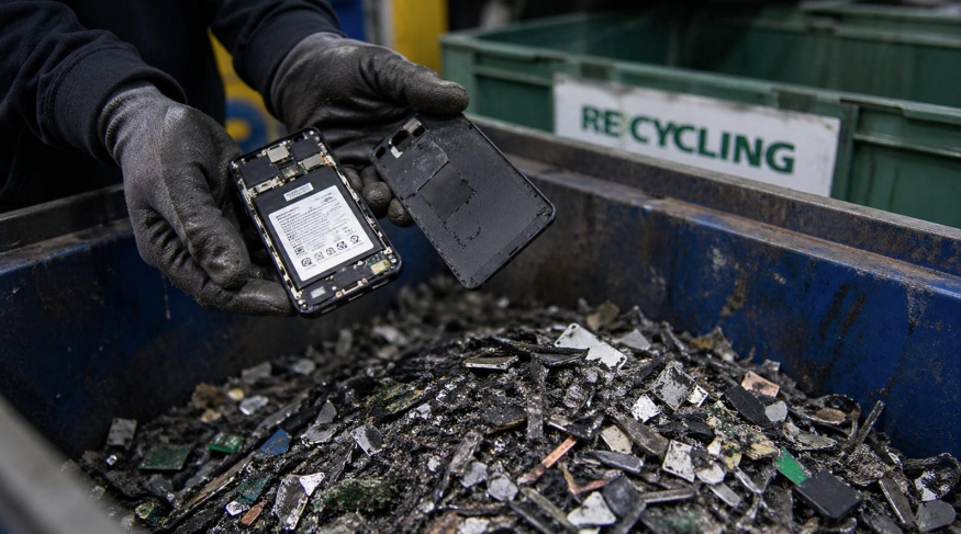 Recyklace starých telefonů